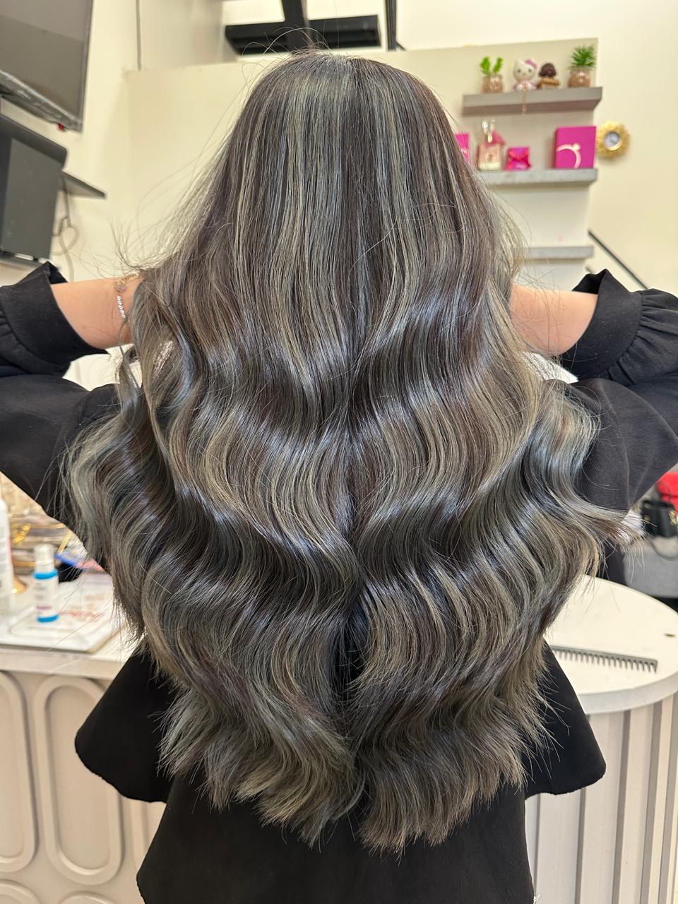 Ash Grey Balayage